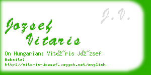 jozsef vitaris business card